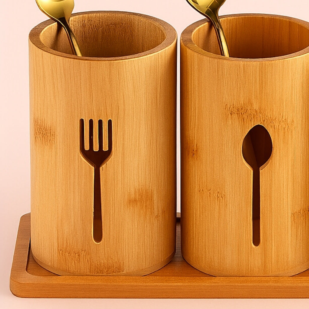 3 Lü Bambu Kaşıklık Seti Homerest