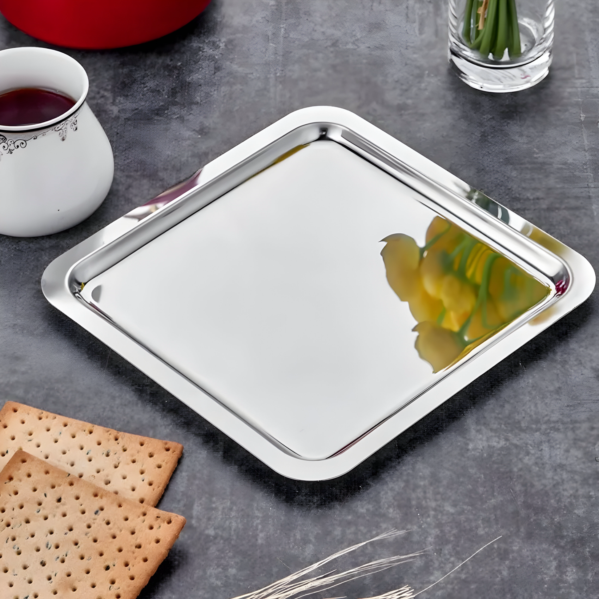 3'lü Çelik Tepsi Homerest
