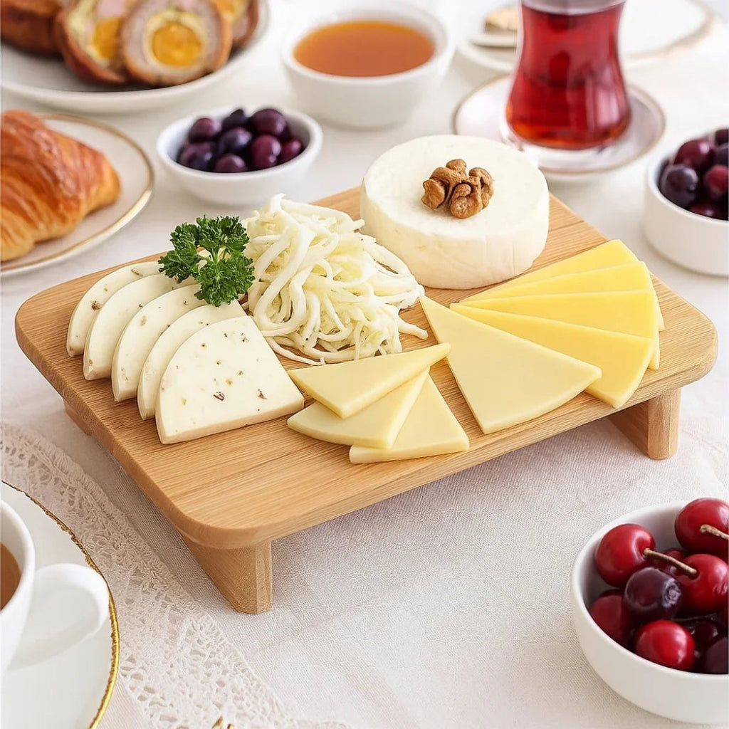 Ayaklı Bambu Sunum Tahtası Homerest
