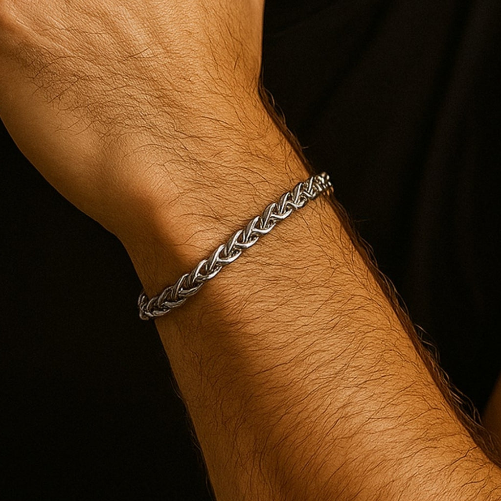 Gümüş Renk Unisex Bileklik