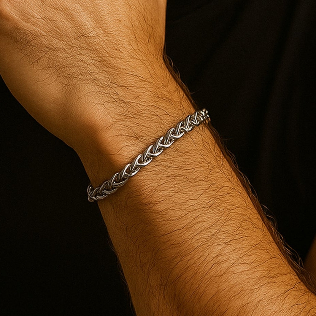 Gümüş Renk Unisex Bileklik