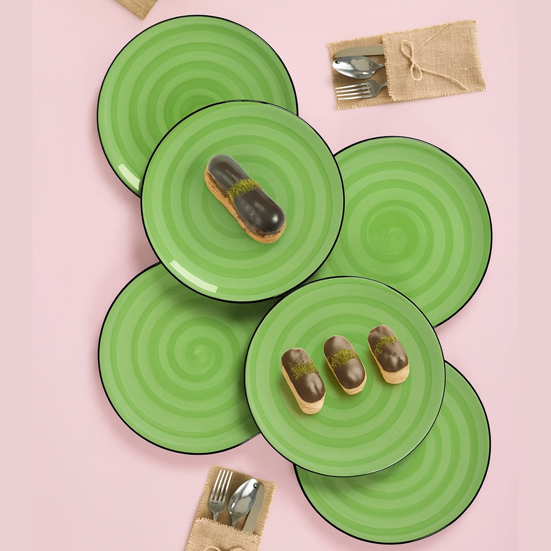 6'lı Renkli Pasta Tabağı Homerest