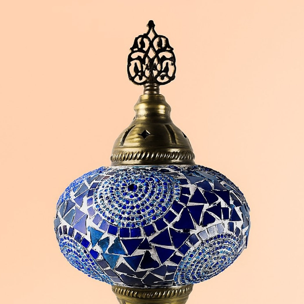 Mavi Mozaik Masa Lambası Homerest