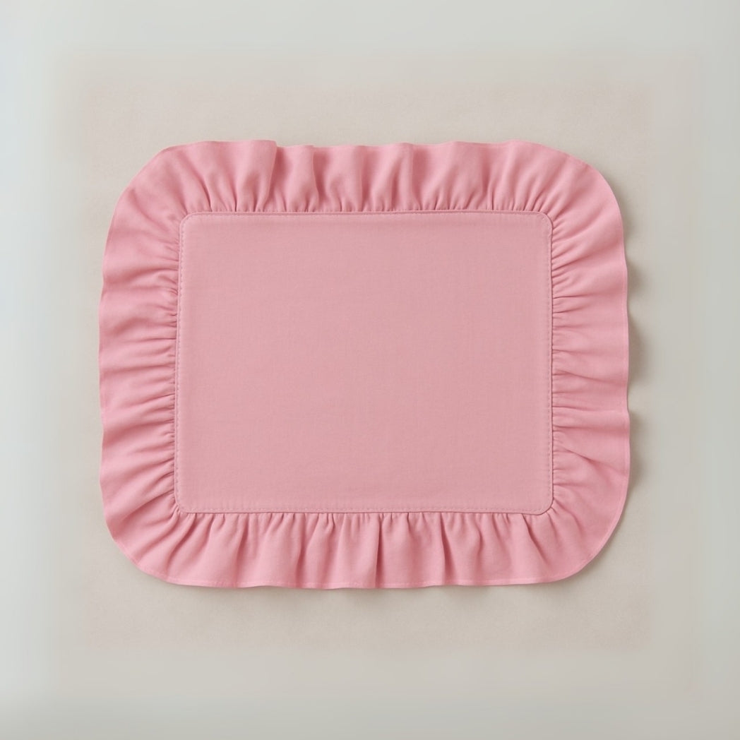 Pembe Fırfırlı Dikdörtgen Amerikan Servis Homerest