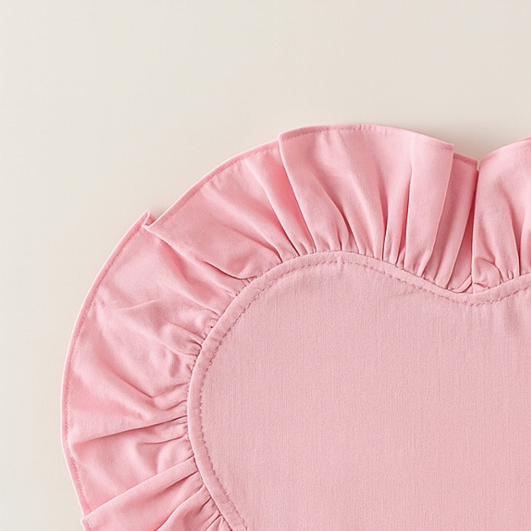 Pembe Fırfırlı Kalp Amerikan Servis Homerest