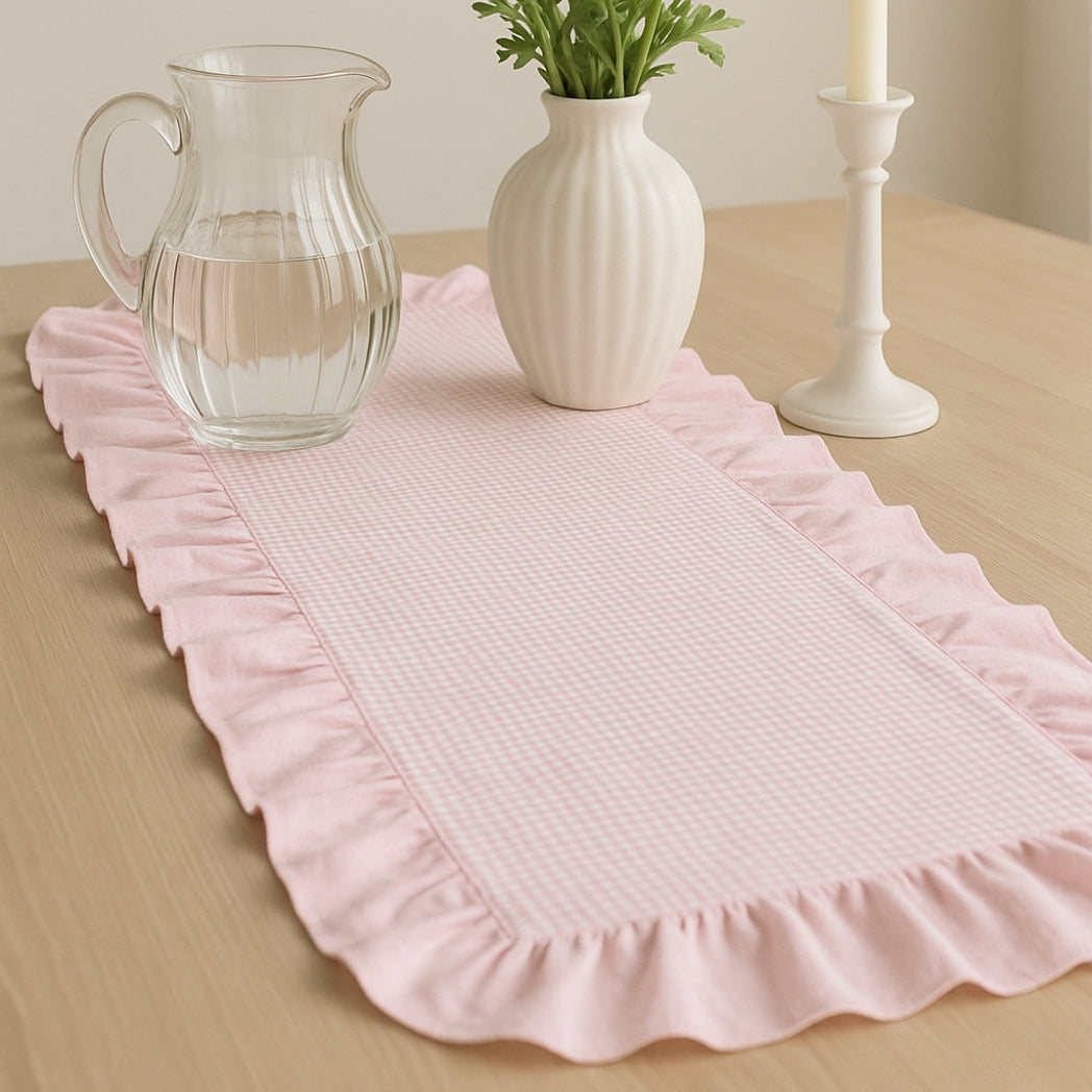 Pembe Fırfırlı Pötikare Runner