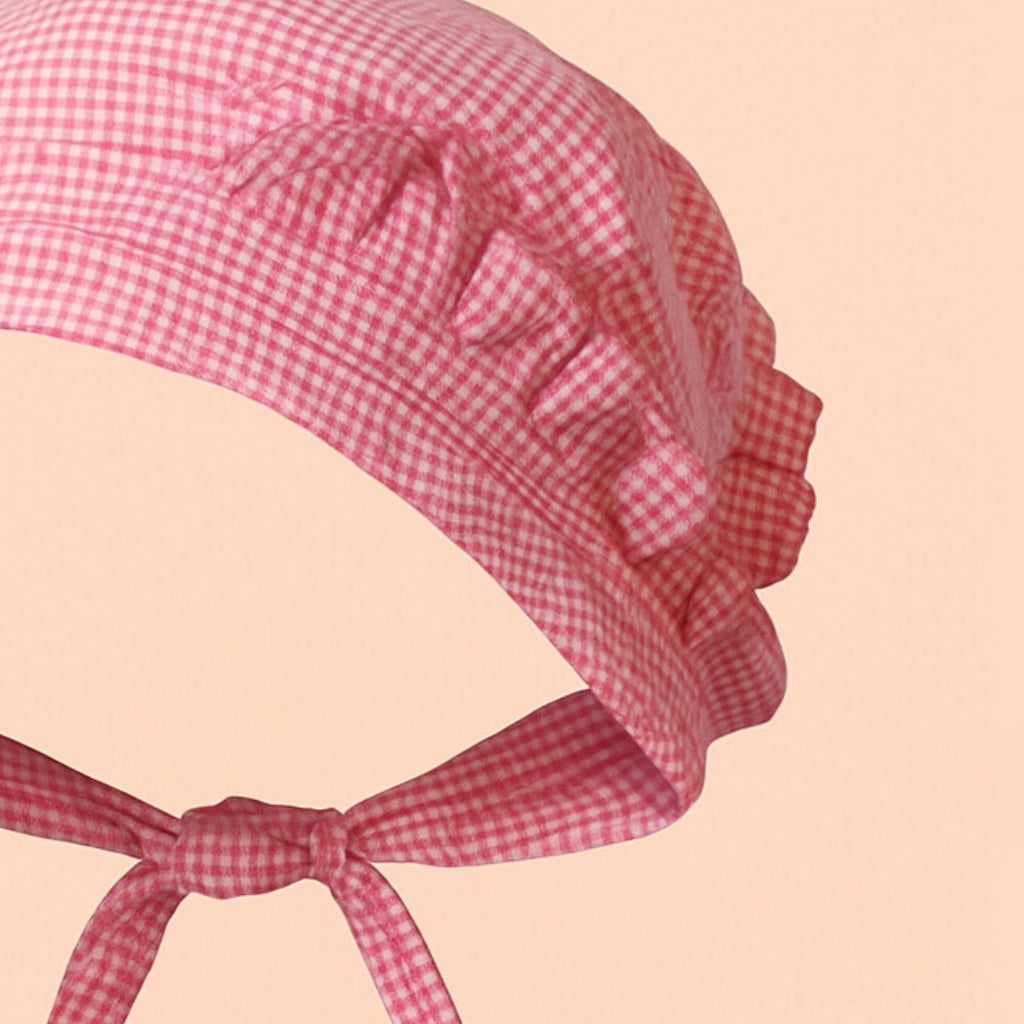 Pembe Pötikare Fırfırlı Aşçı Bandanası Homerest