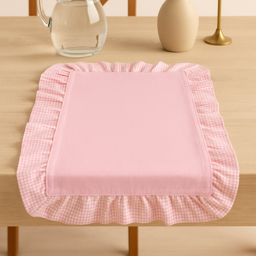 Pötikare Fırfırlı Pembe Runner