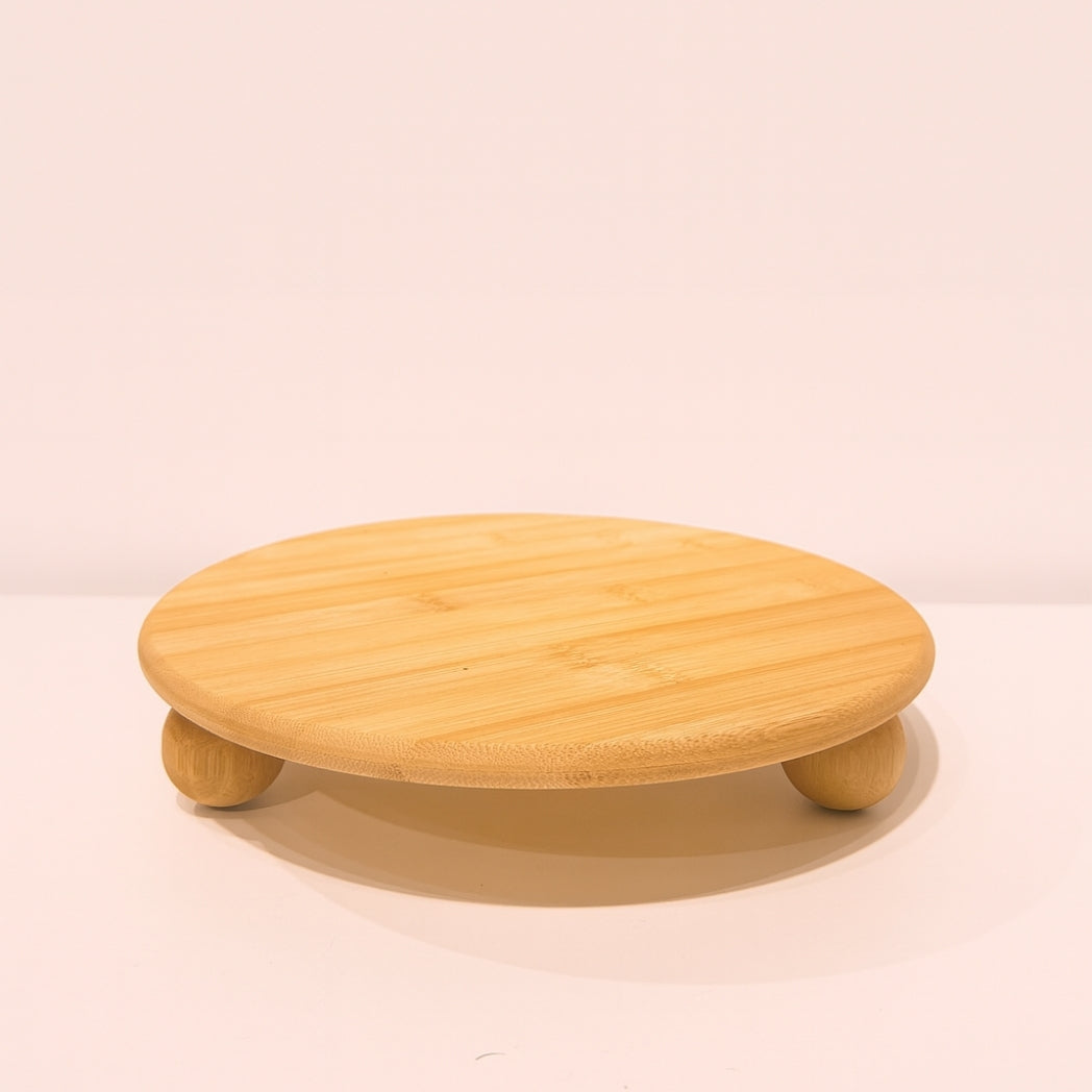 Top Ayaklı Bambu Sunumluk Homerest