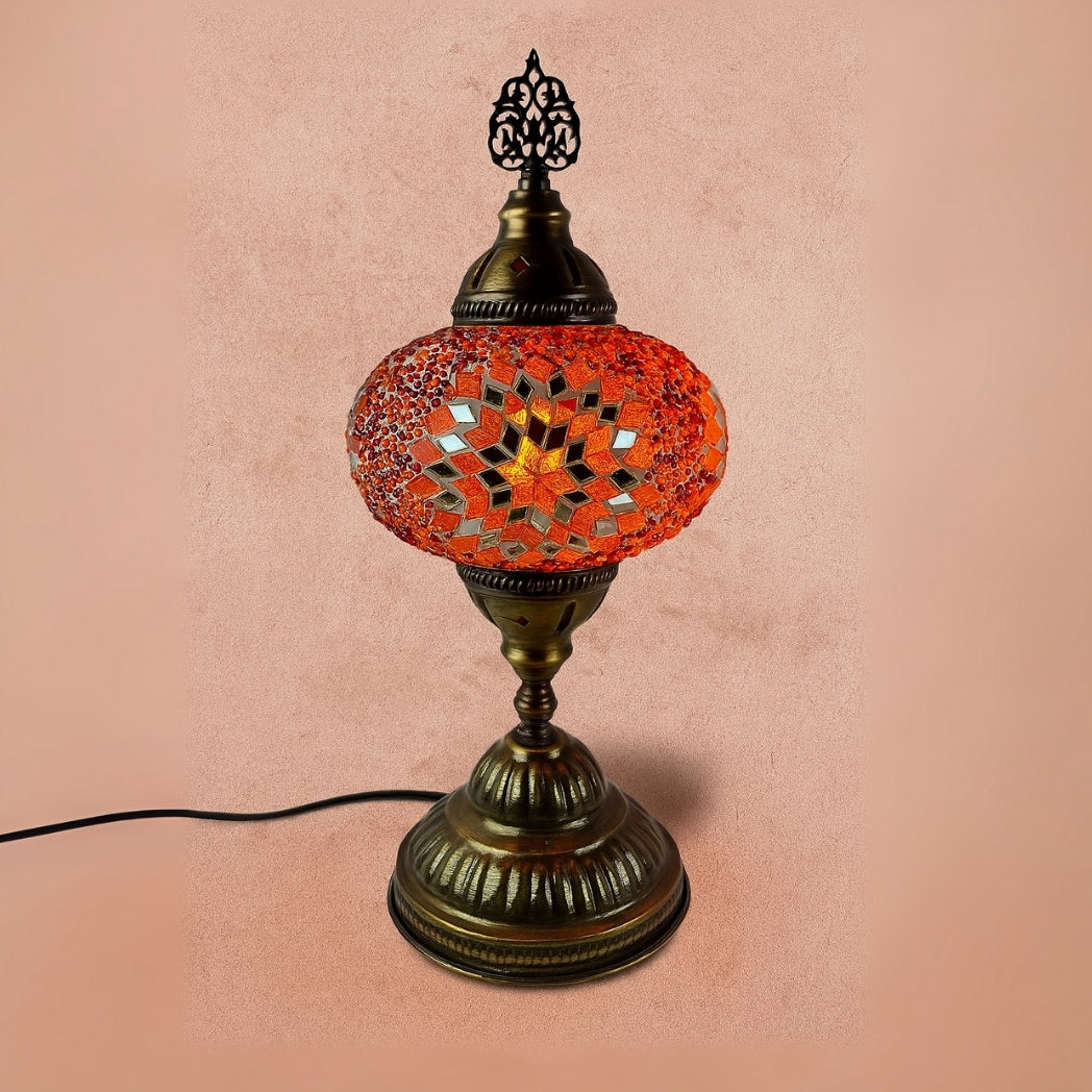 Turuncu Mozaik Masa Lambası Homerest